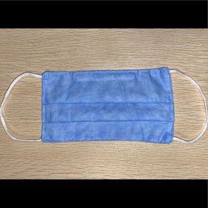 Blue tie dye print reusable face mask